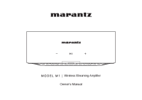 Marantz MODEL M1 - Owners manual EN 2024 